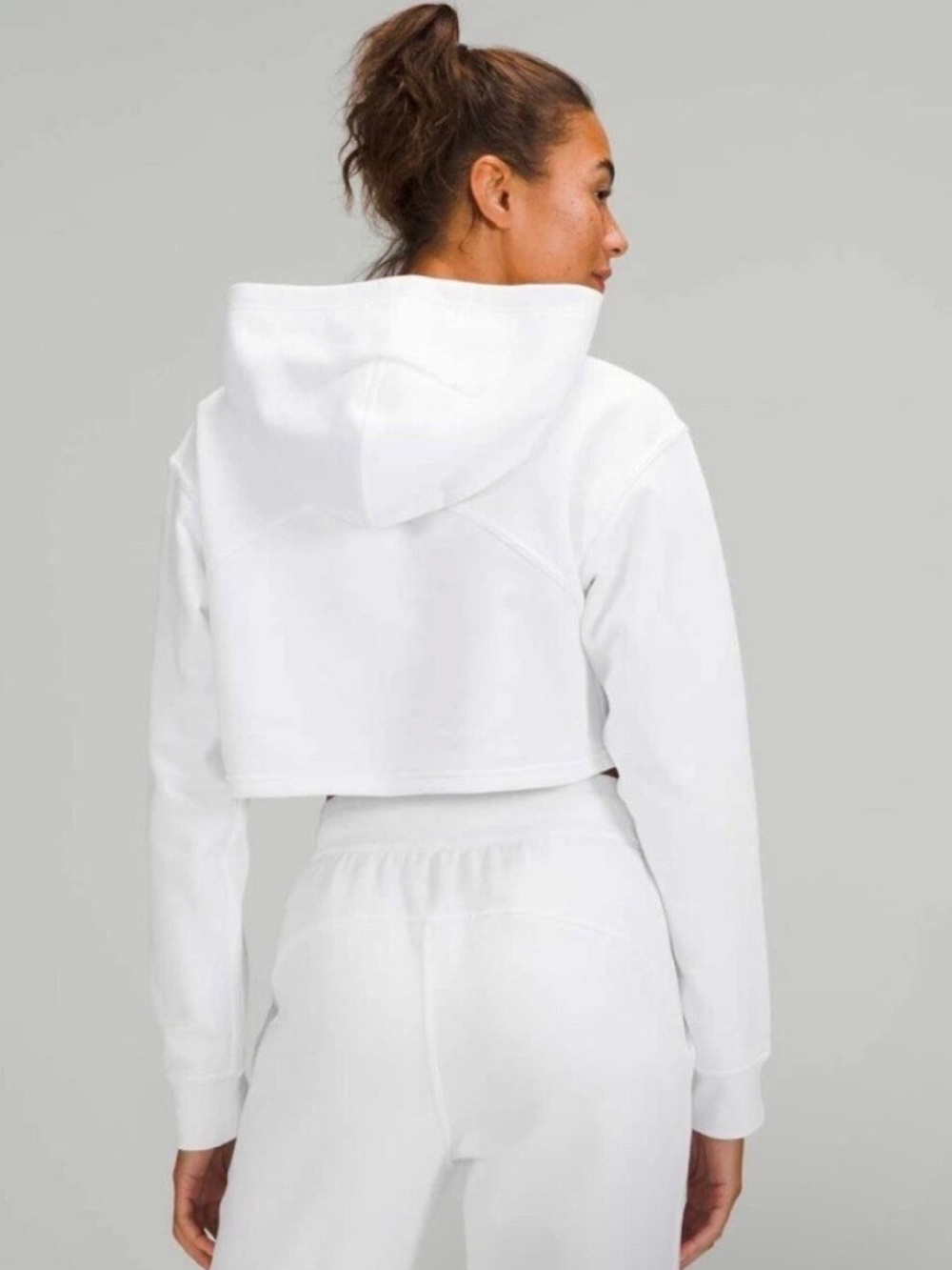 NWT Lululemon All Yours Cropped Hoodie Women’s Size 14 In White